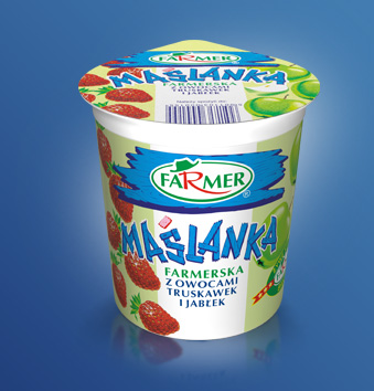 Maślanka truskawkowo-jabłkowa