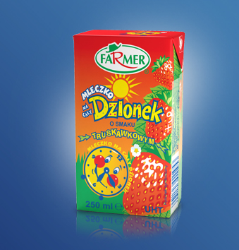 Mleko o smaku truskawkowym
